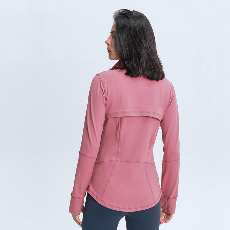 Slim-fit Stand-collar Yoga Jacket