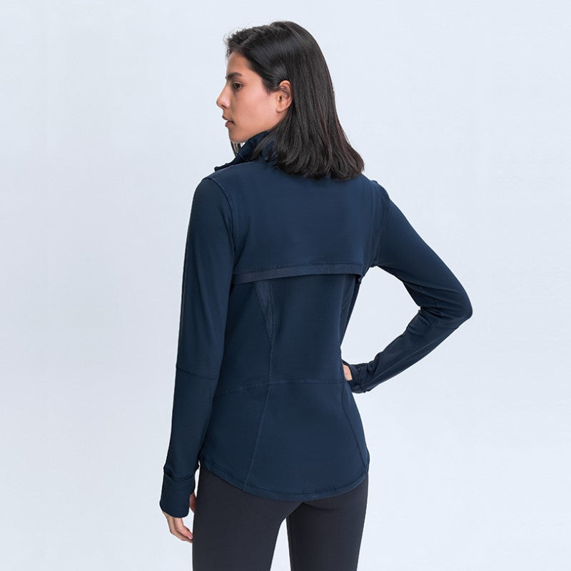 Slim-fit Stand-collar Yoga Jacket