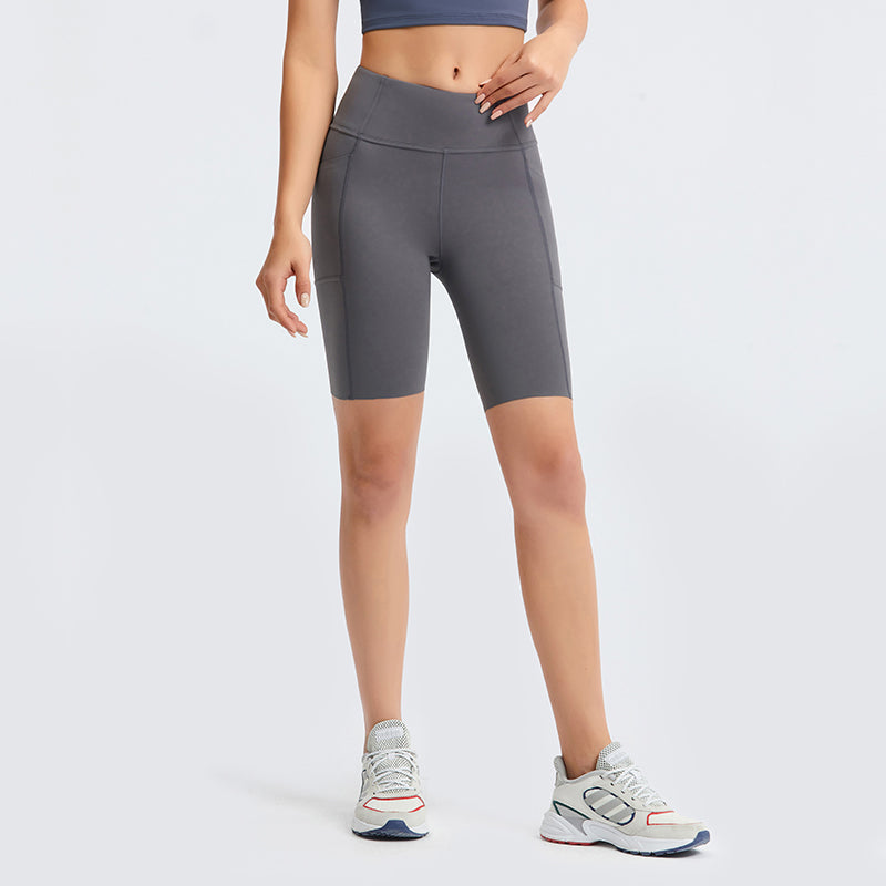 Side Waist Pocket Yoga Shorts