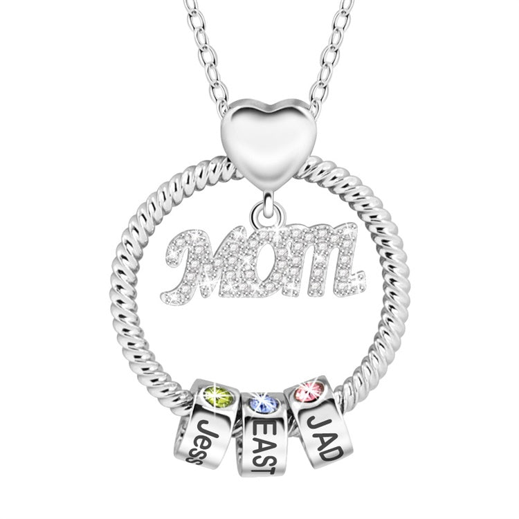 MLYJ Color Diamond Ring Necklace