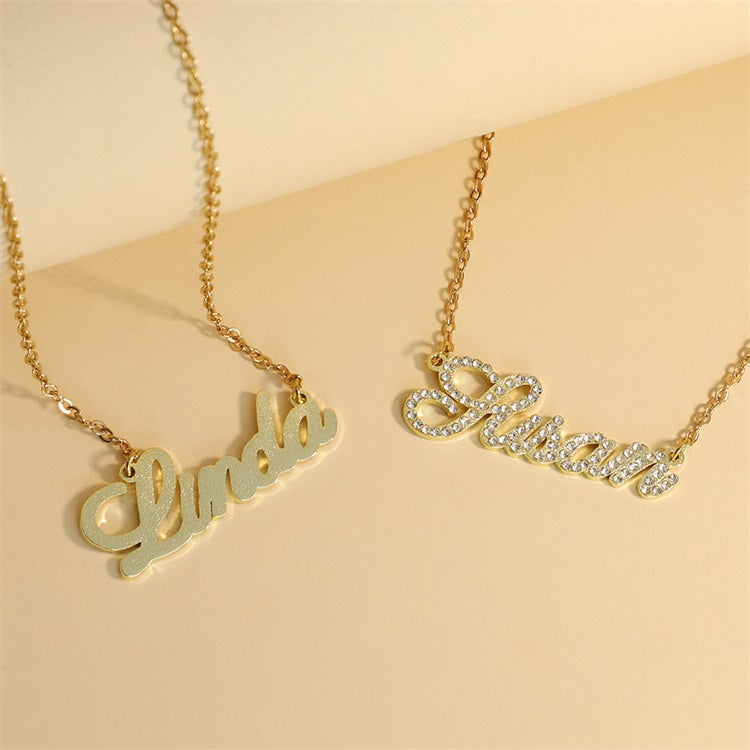 MLYJ English Alphabet Necklace