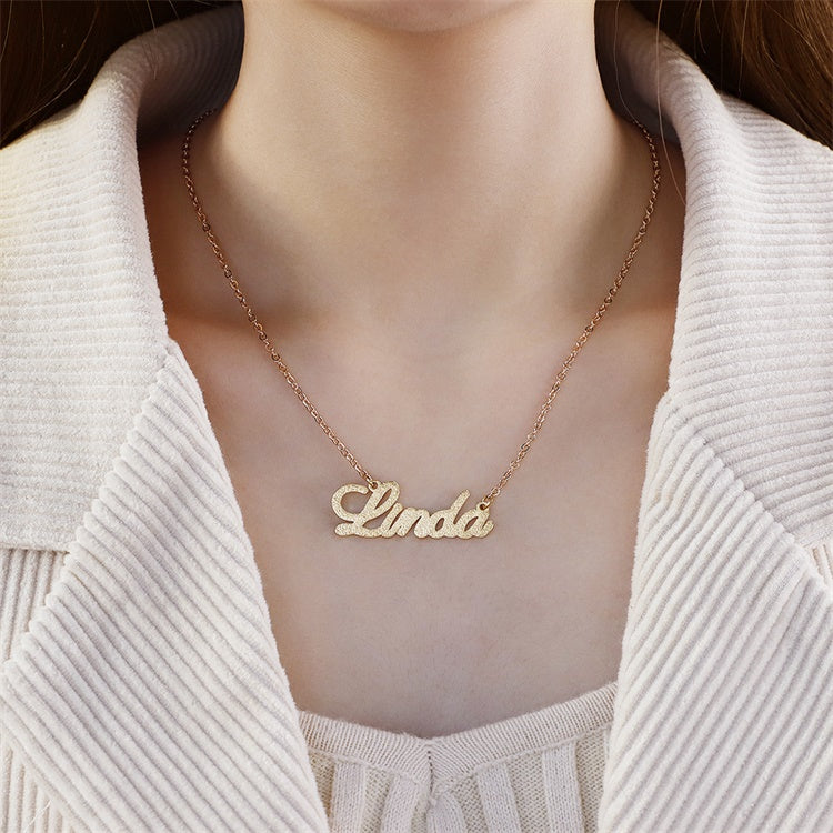 MLYJ English Alphabet Necklace