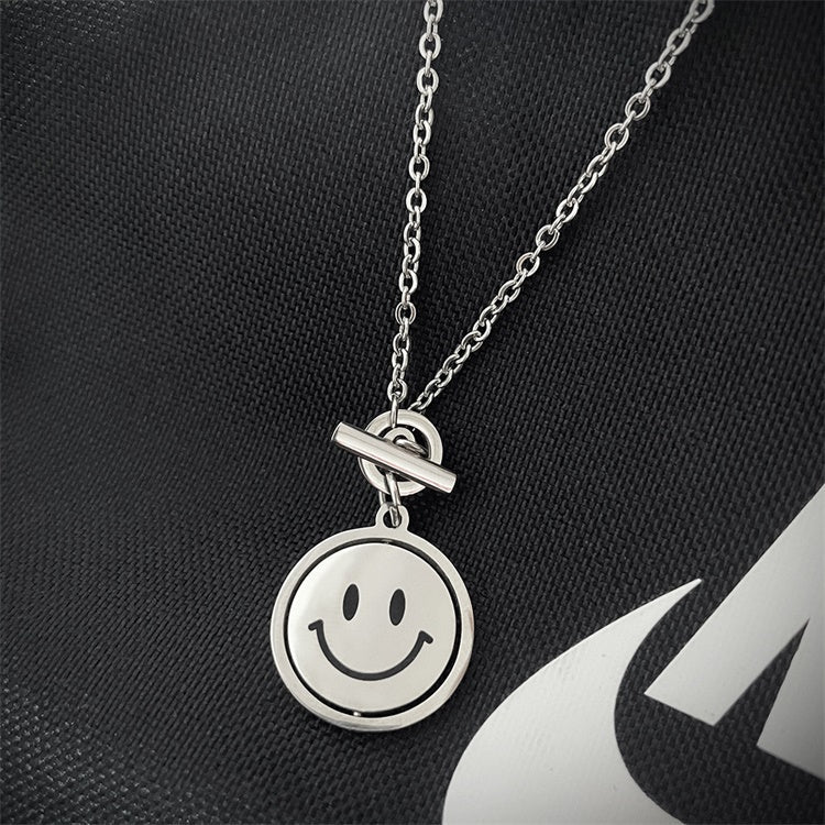 MLYJ Couple Smiley OT Buckle Necklace