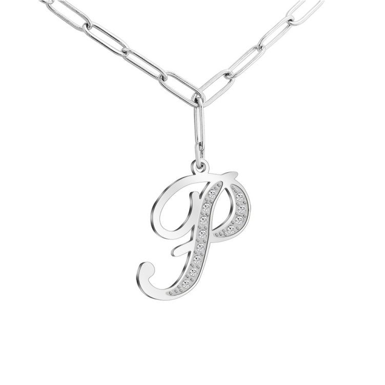 HOTROVLE 26 Letters Diamond Pendant