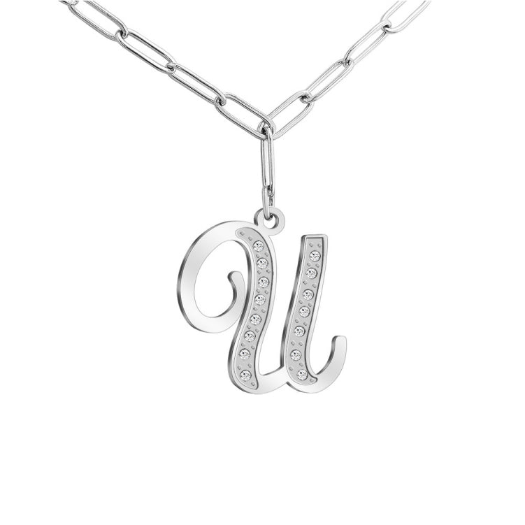 HOTROVLE 26 Letters Diamond Pendant