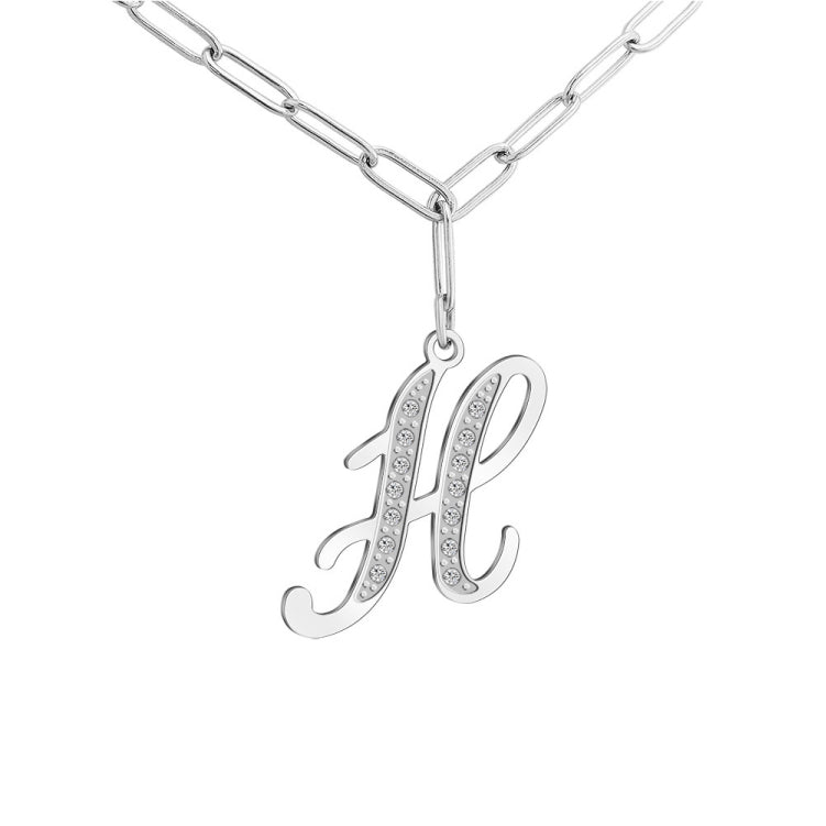 HOTROVLE 26 Letters Diamond Pendant