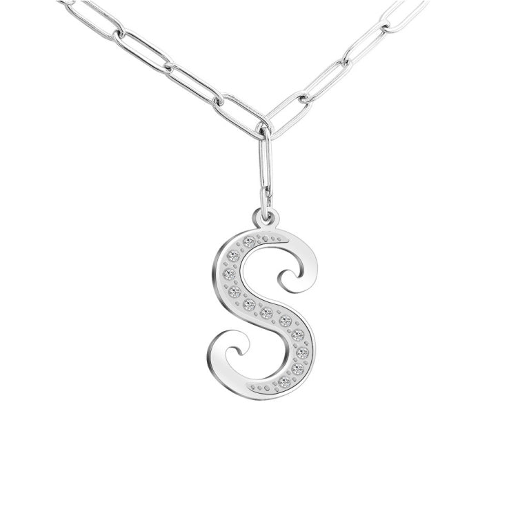 HOTROVLE 26 Letters Diamond Pendant