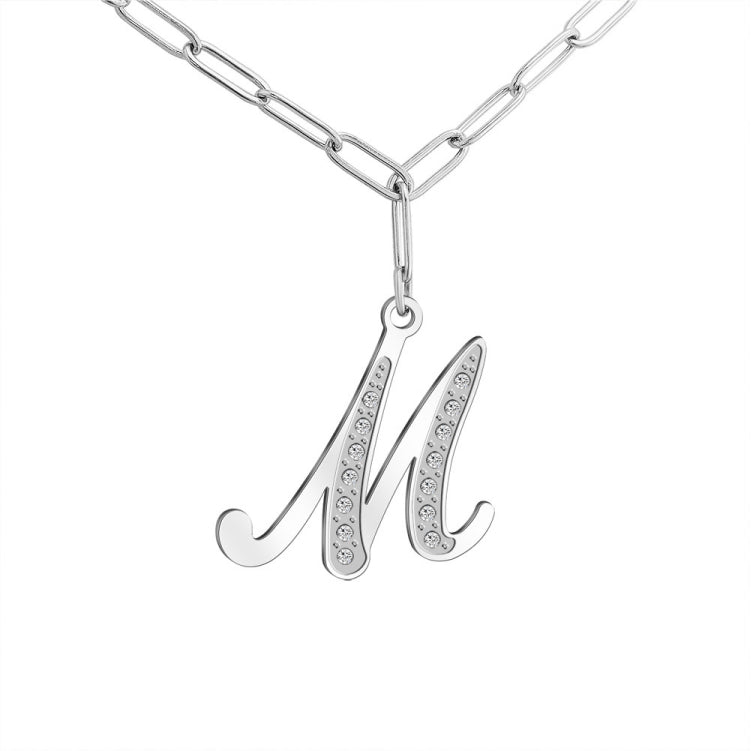 HOTROVLE 26 Letters Diamond Pendant