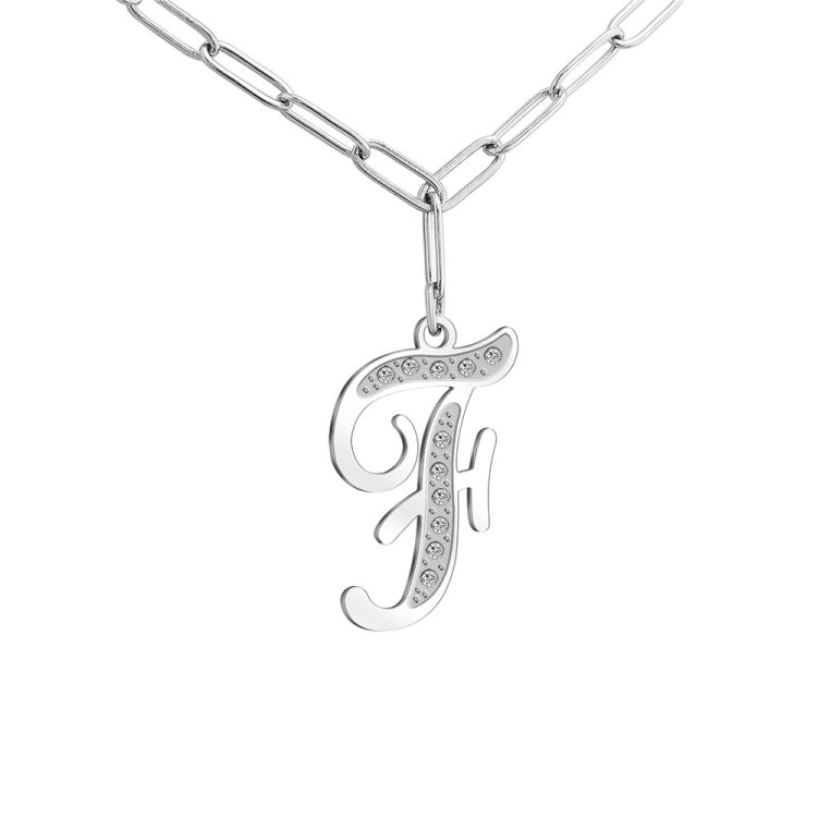 HOTROVLE 26 Letters Diamond Pendant