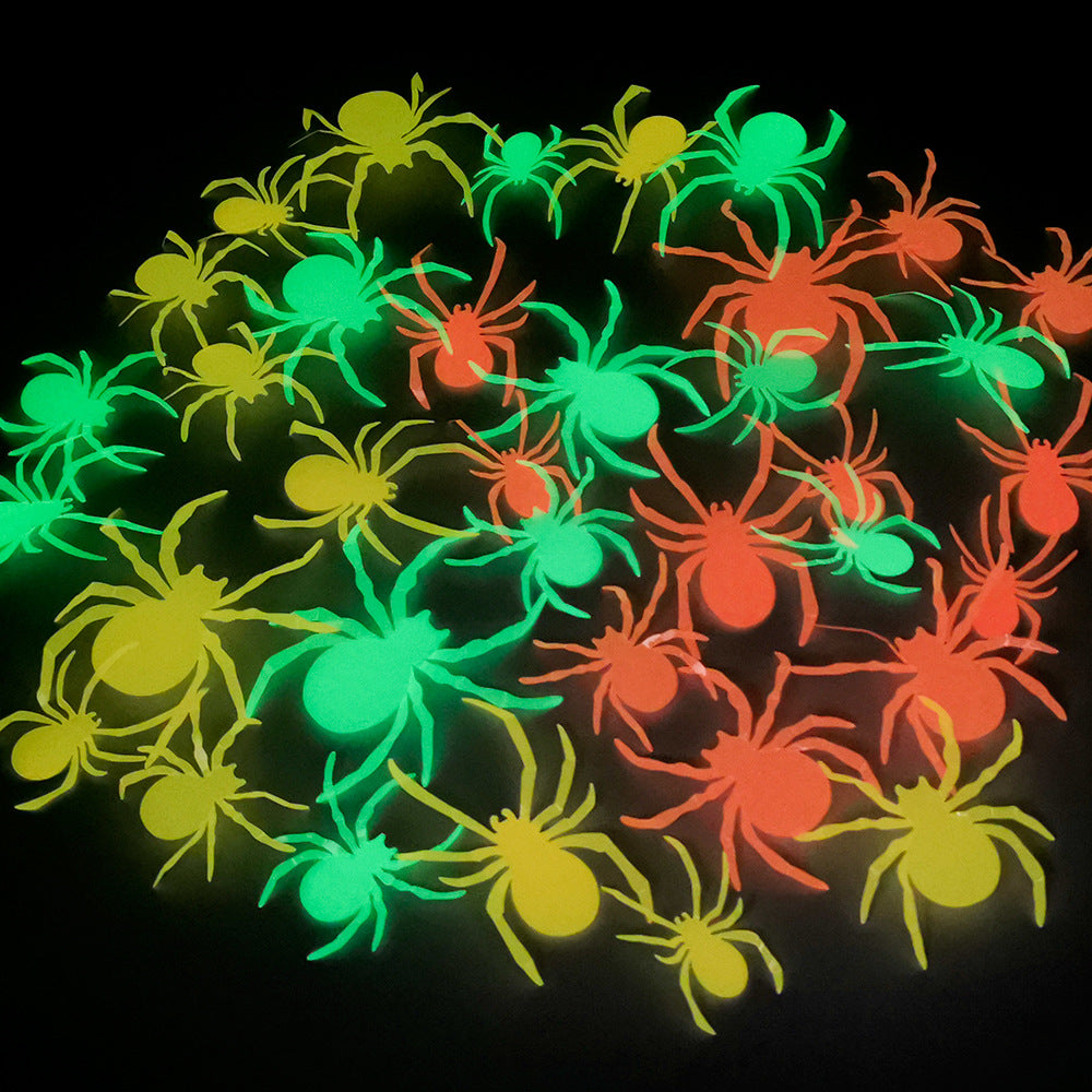 Halloween Dioluminescent Bat /Spider Stickers