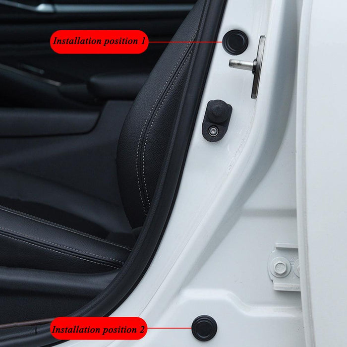 16pcs Car Shock Absorbing Pads Car Door Shock Absorbing Rubber Pads Silicone Soundproofing Shockproof Door Crash Pads, Self Adhesive PVC Universal Car Bumper Door Edge Protector(CAR71）