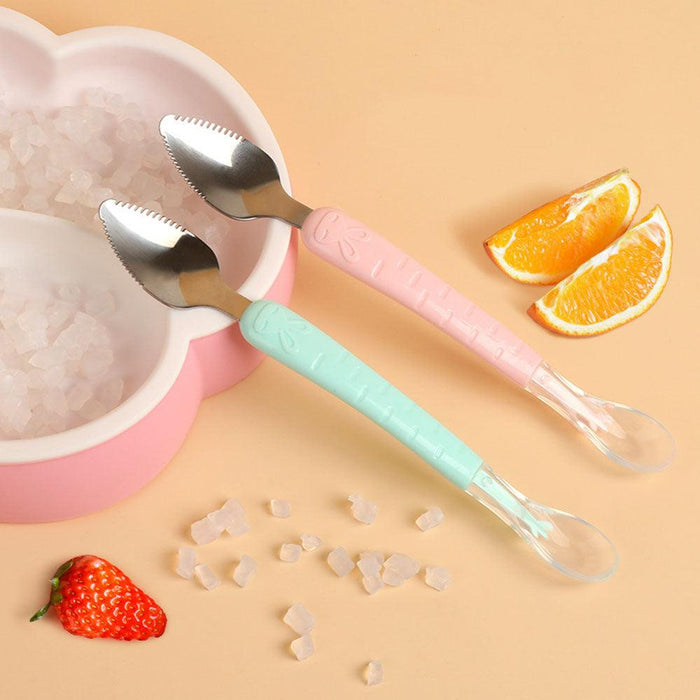 2 Pcs Baby Feeding Supplies Baby Fruit Spoon Food Feeder