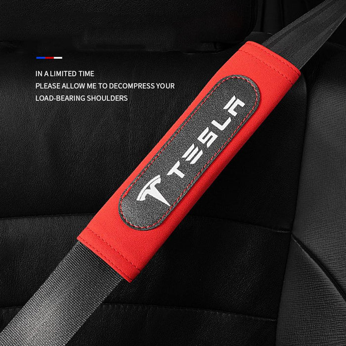 2pcs Seat Belt Shoulder Cover Flip Leather Car Shoulder Cover Adult Seat Belt Pad Protector Car Supplies(CAR67）