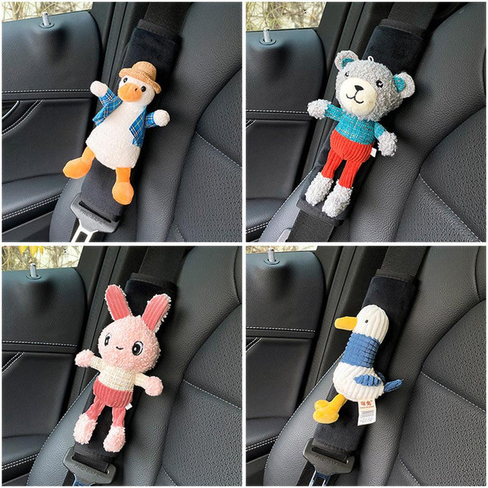 Car Seat Belt Shoulder Protector Cute Car Seat Belt Anti-strangulation Protective Cover Car Interior Decorations