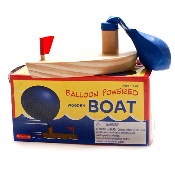 Wooden Baloon Powered Boat
