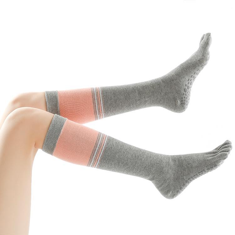 Two-color Knee-length Yoga Socks