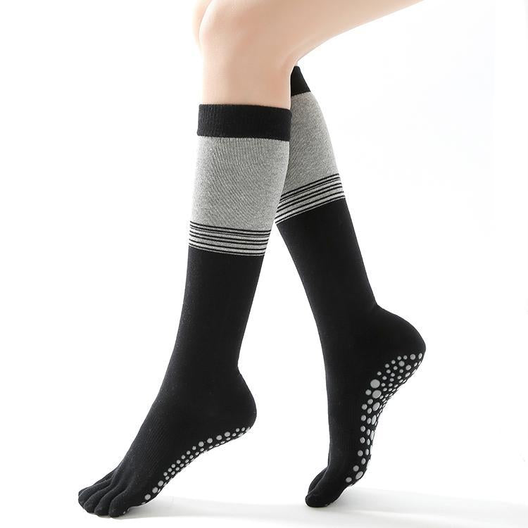 Two-color Knee-length Yoga Socks