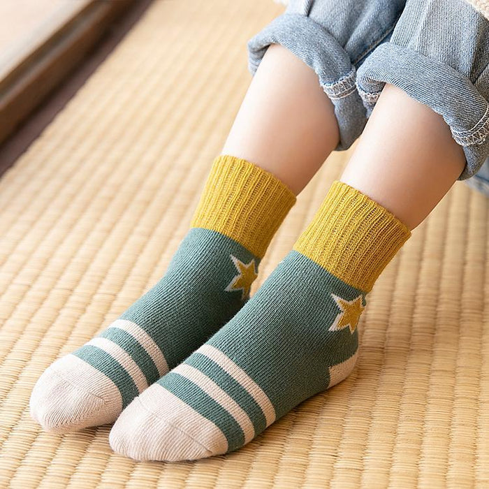 Shiny five-pointed Star Children Socks