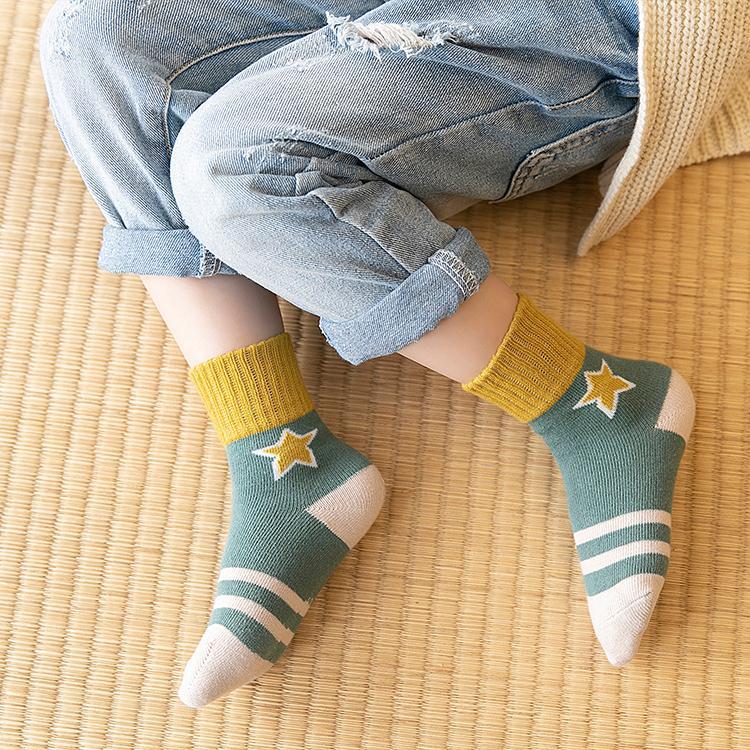 Shiny five-pointed Star Children Socks