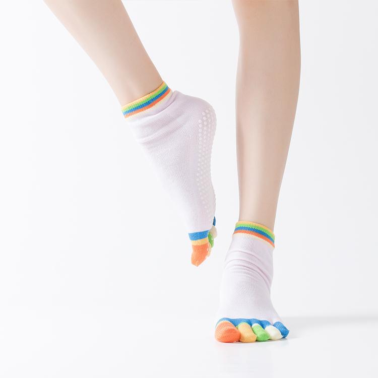 Color Full Toe Yoga Socks