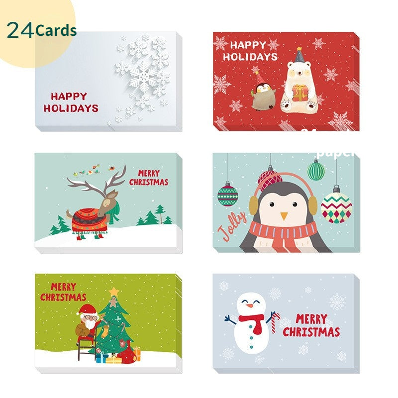 Christmas Greeting Card With Envelope Sticker