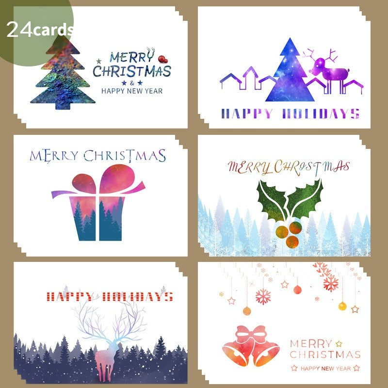 Christmas Greeting Card With Envelope Sticker