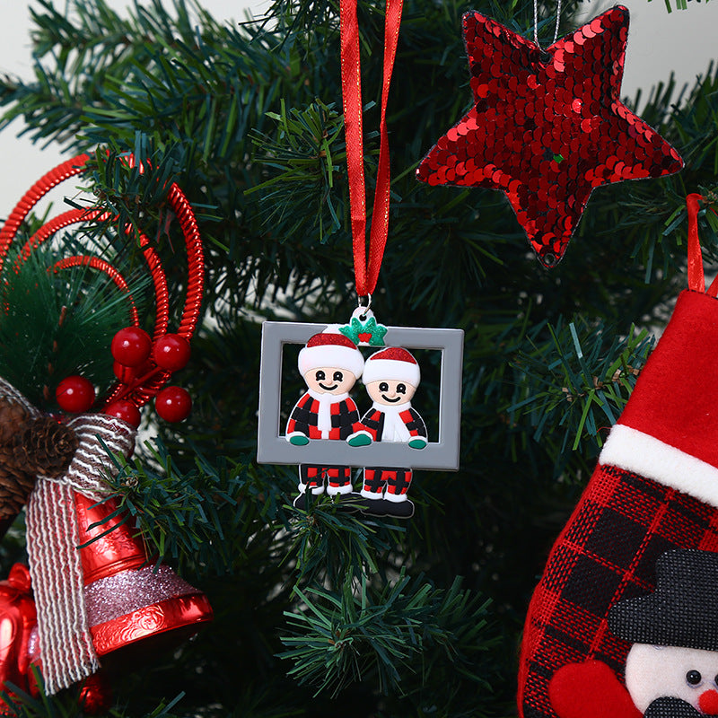 Christmas Tree Decorations Decorate Family Photo Frames