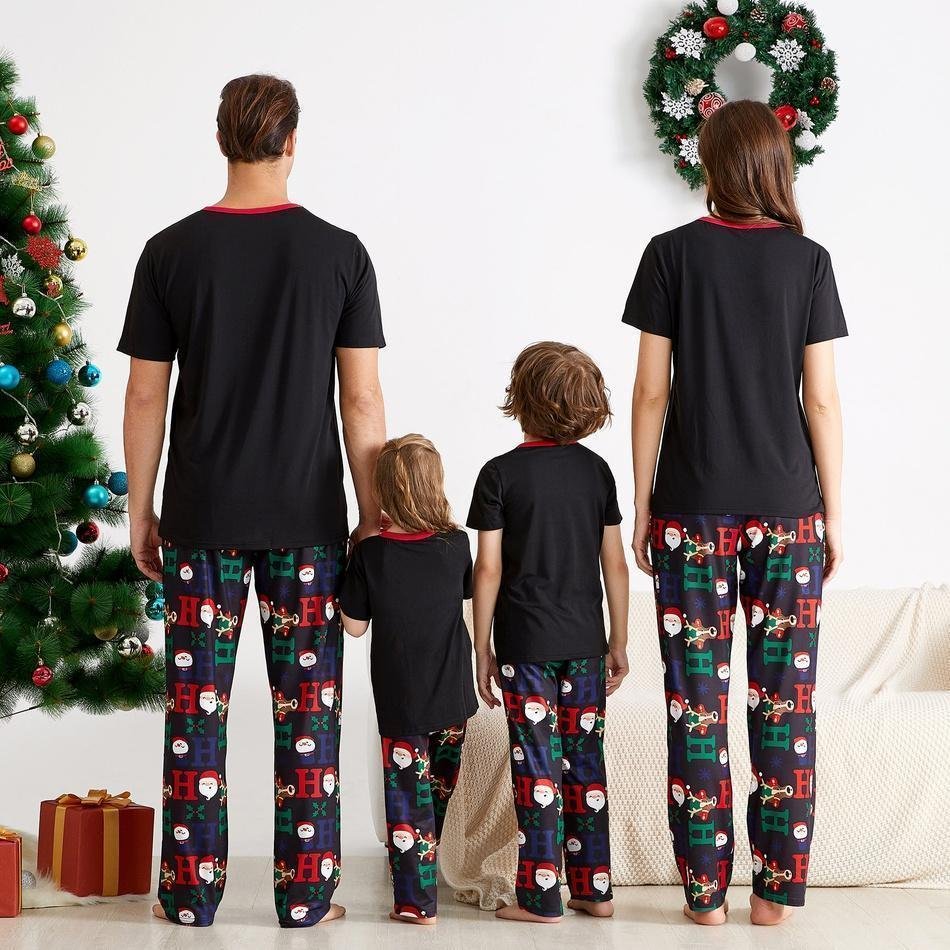 Christmas Cute Cartoon Santa Family Matching Pajamas Set