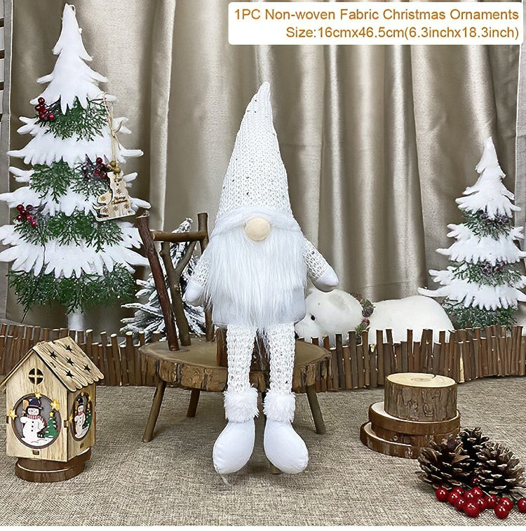 Gnome Christmas Faceless Doll- Long Legs