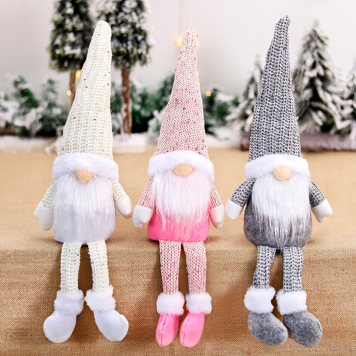 Gnome Christmas Faceless Doll- Long Legs