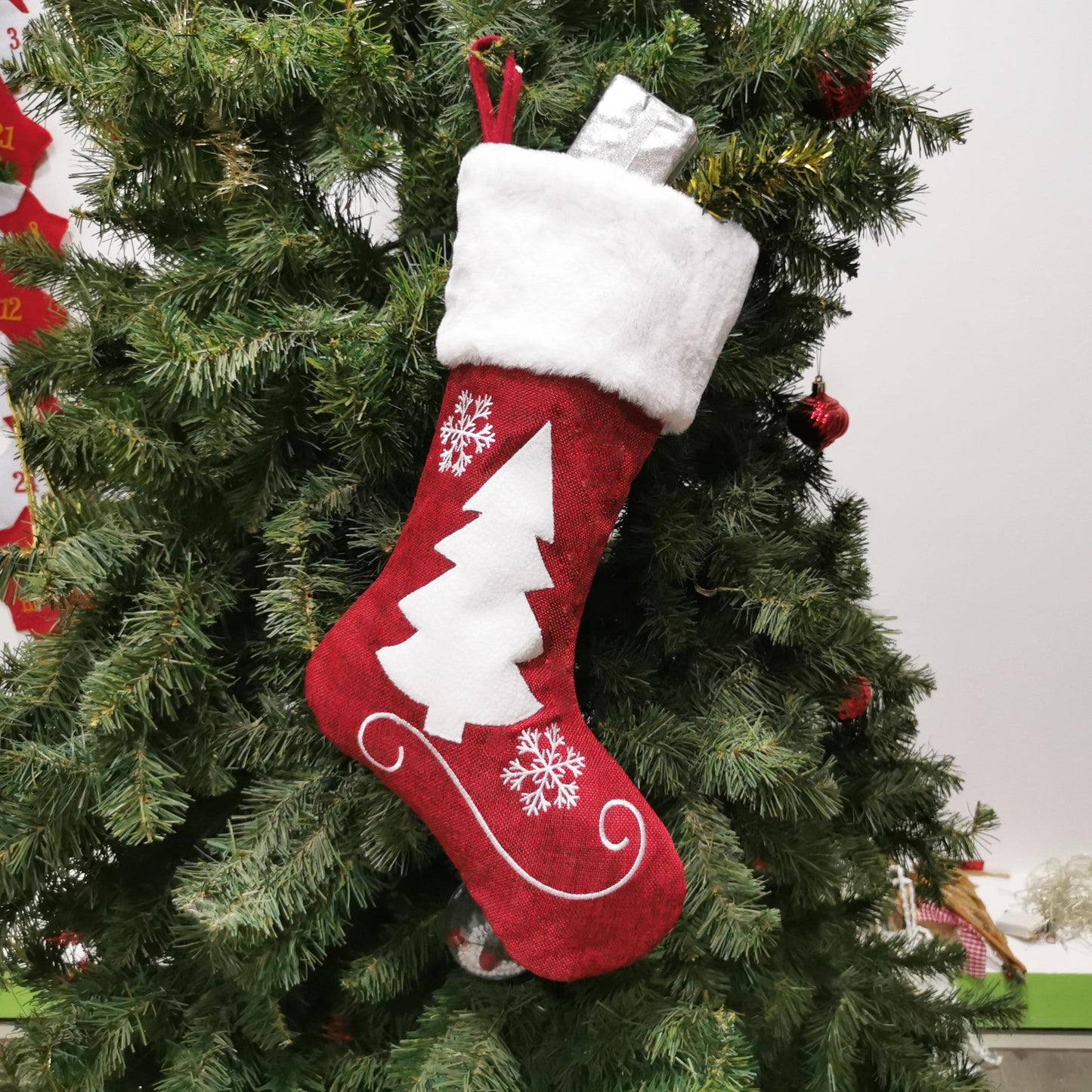 Christmas Decoration Socks Deer Pattern（4PCS）