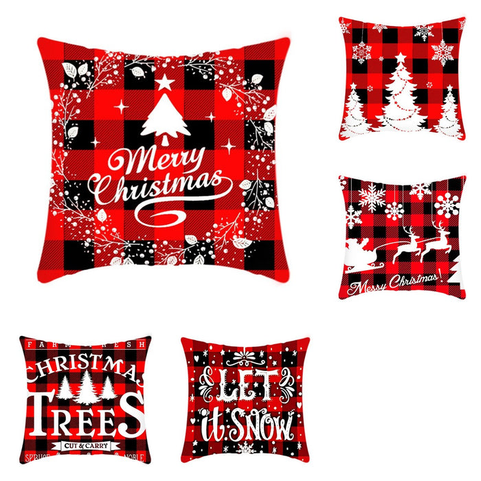 Christmas Decorative Pillowcase 18x18 Inches (5 PCS)