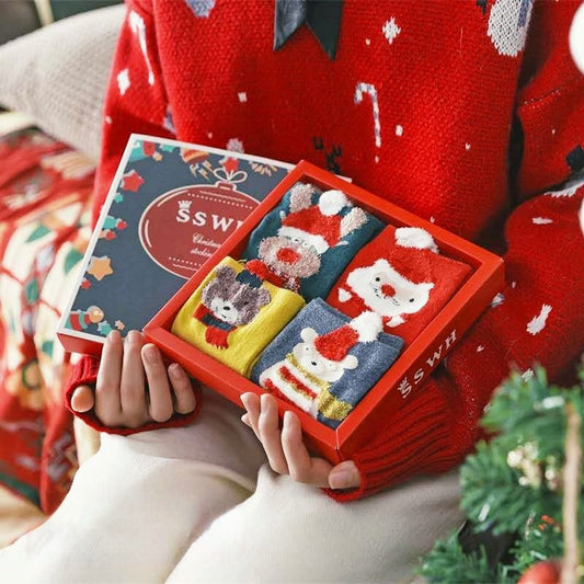 Christmas Socks In Gift Boxes