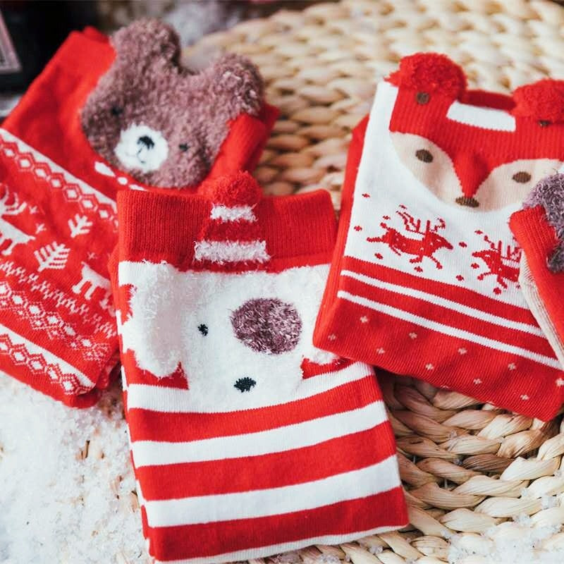 Christmas Socks In Gift Boxes