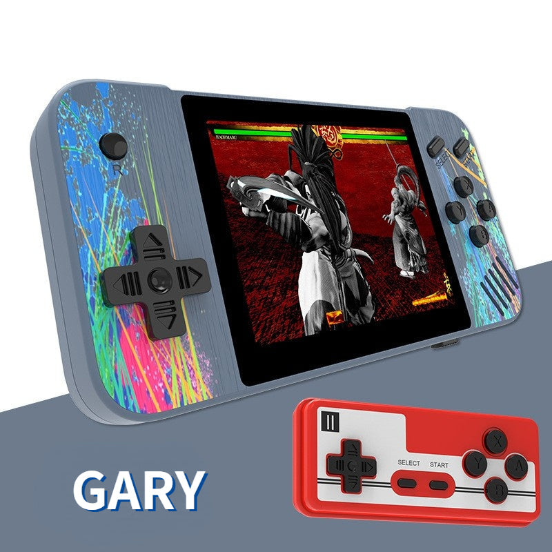 Single double horizontal retro handheld game