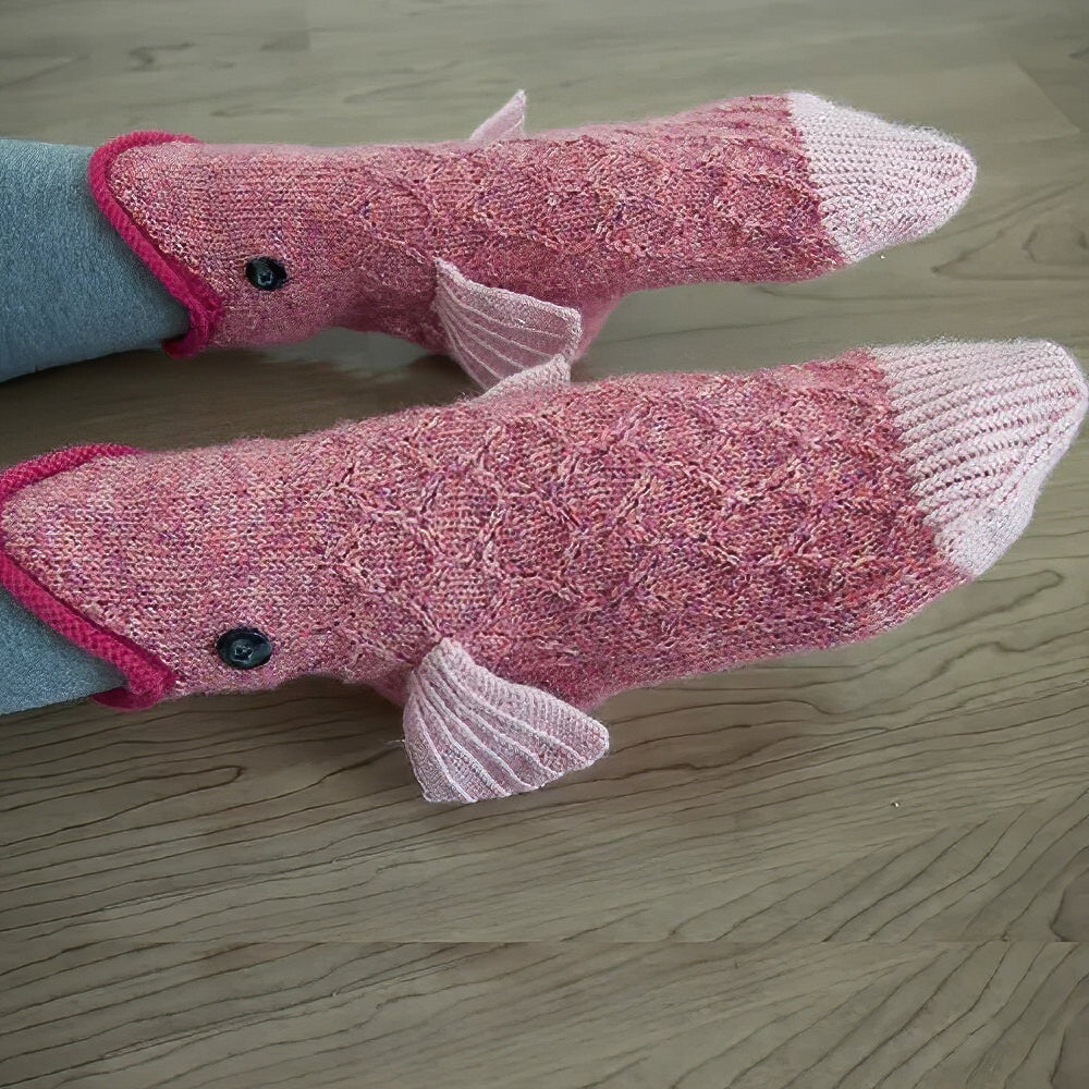 Knit Crocodile Socks