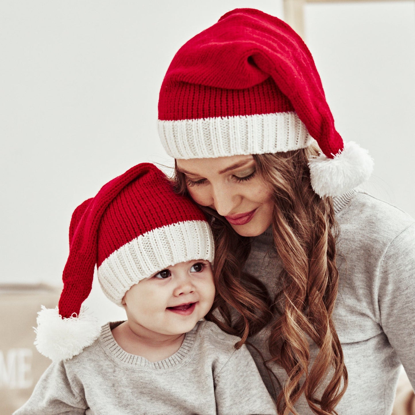 Christmas Hat, Warm Knit Hat (Parent-Child Wear)