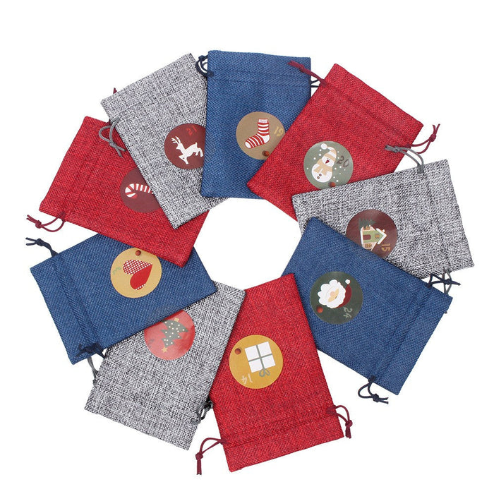 Christmas Gift Wrap Pocket Gift Pendant (24 Pieces)