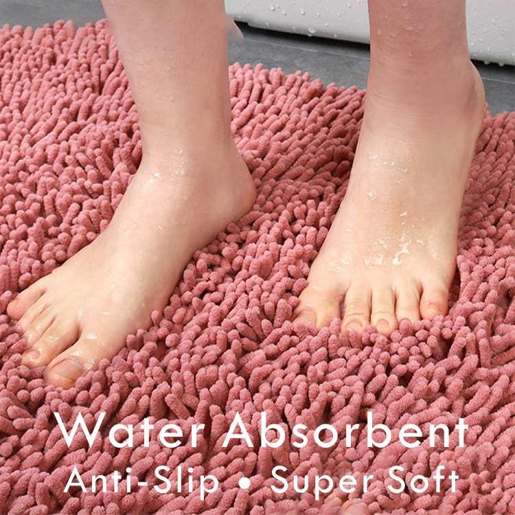 Water Absorbent Washable Bathroom Mat