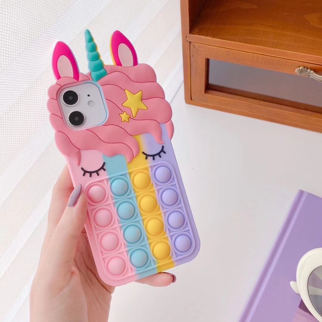 Fidget Pop It Unicorn Phone Case