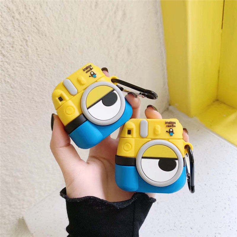 Cartoon Minions Cute Camera AirPods Case