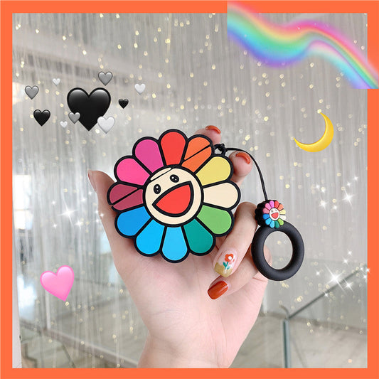 Rainbow Colors Sunflower AirPods Case