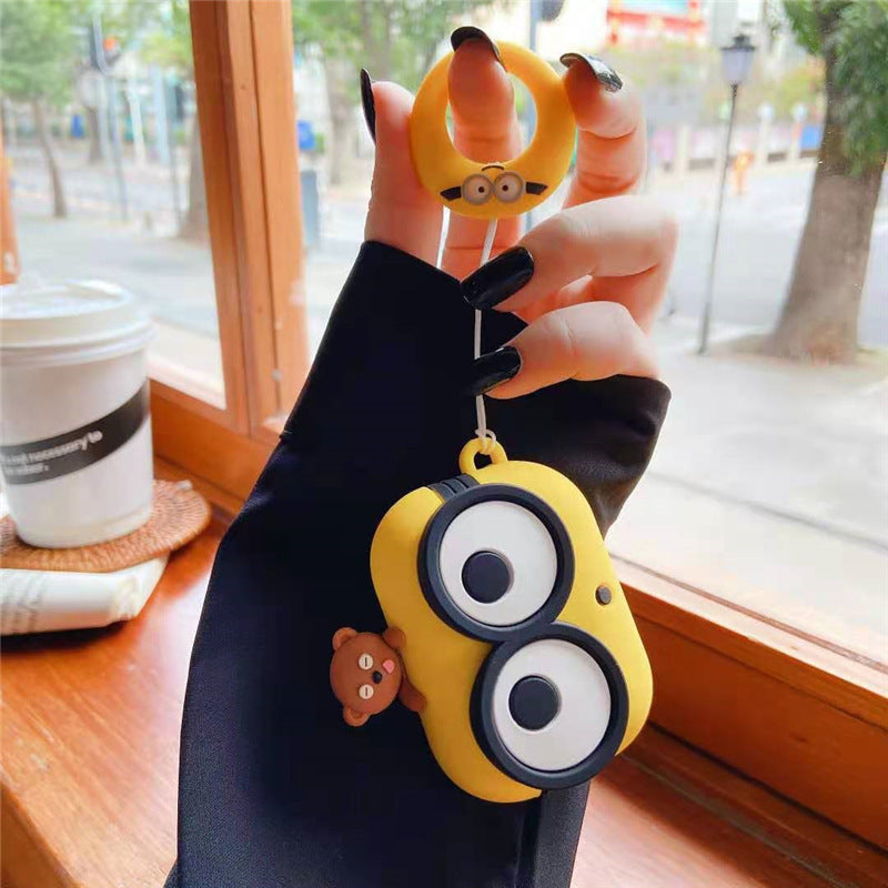 Cute Minions Head AirPods Case