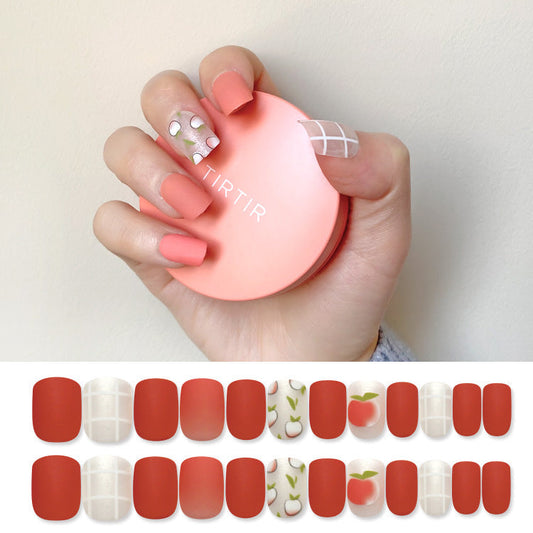 Peach Cute Pink Nail Patch