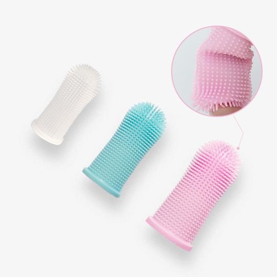 PET SILICONE FINGER TOOTHBRUSH