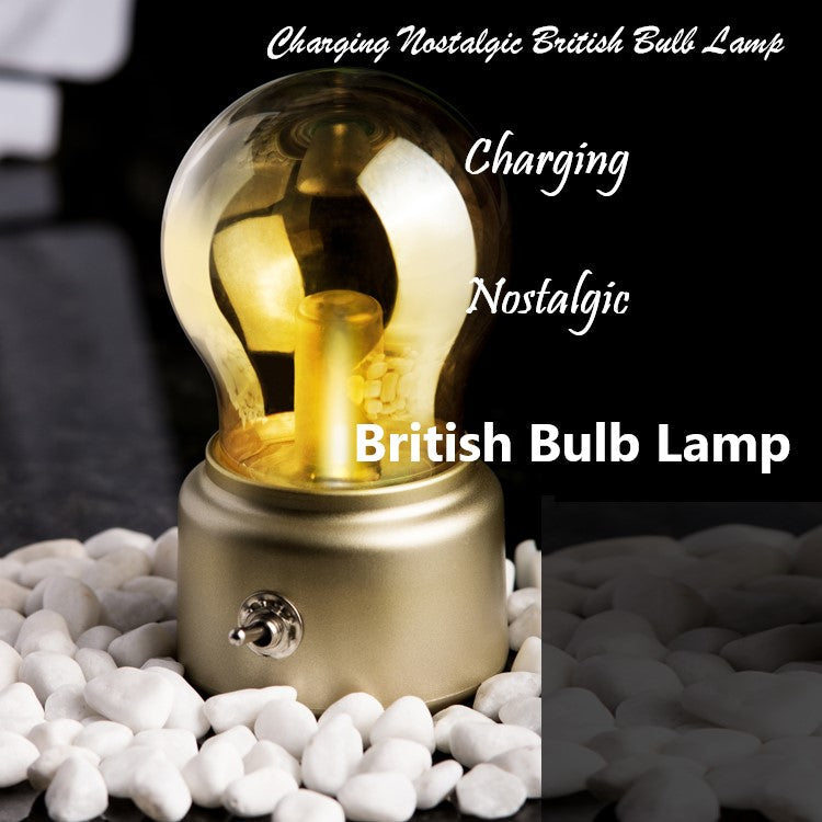 Charging Nostalgic British Bulb Lamp