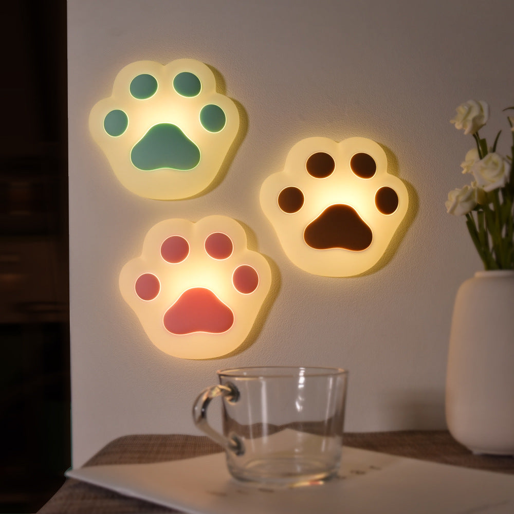 Cat Paw Wall Hanging Night Light