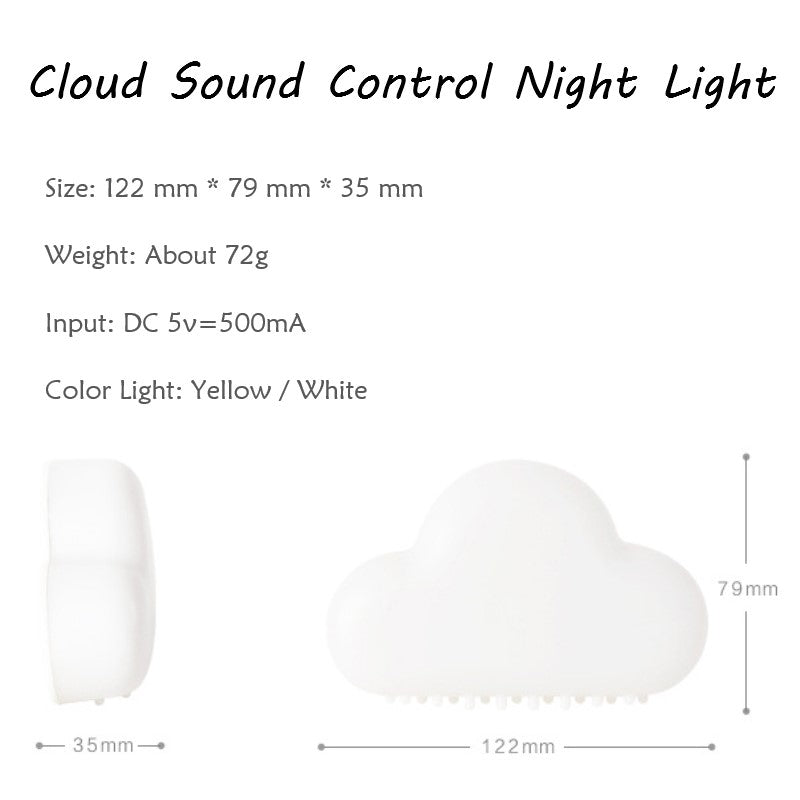 Cloud Sound Control Night Light