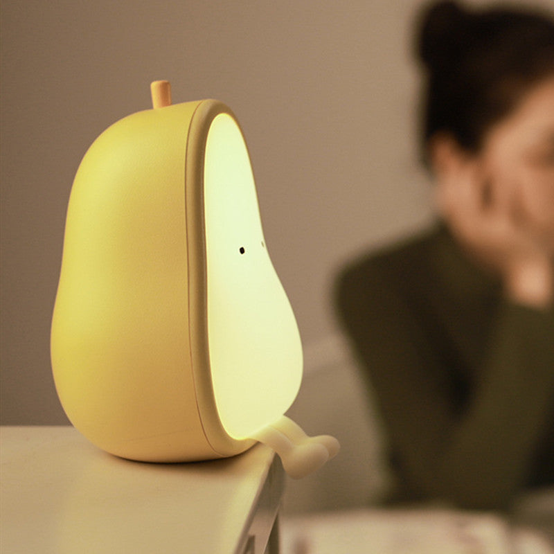 Pear Two-color Temperature Night Light