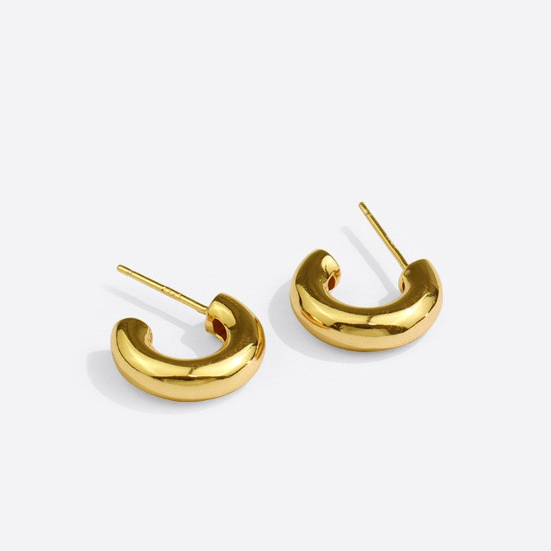 C-shape Bold Earrings